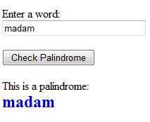 checks palindromes