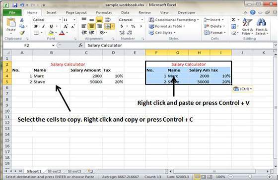 Rows and Columns in MS Excel