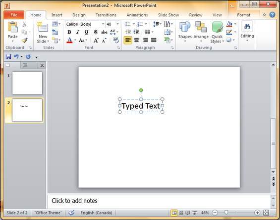 Microsoft PowerPoint 2010