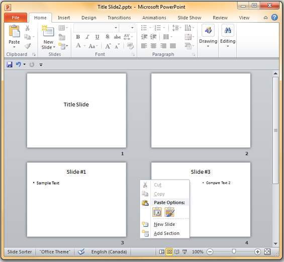 Microsoft PowerPoint 2010