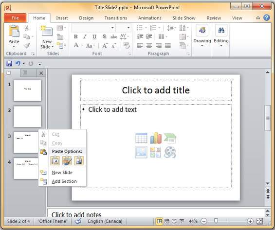 Microsoft PowerPoint 2010