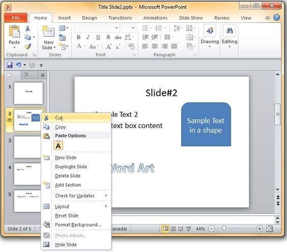 Microsoft PowerPoint 2010