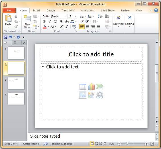 Microsoft PowerPoint 2010