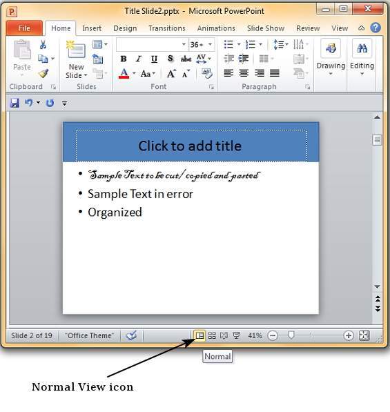 Microsoft PowerPoint 2010