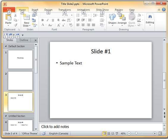 Microsoft PowerPoint 2010