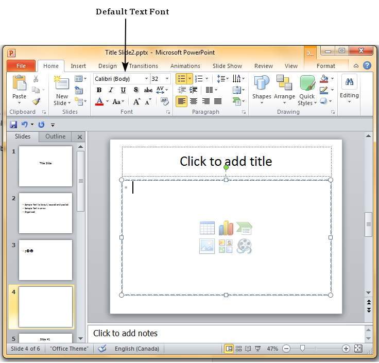 Microsoft PowerPoint 2010