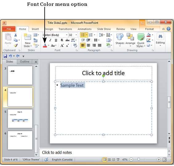 Microsoft PowerPoint 2010