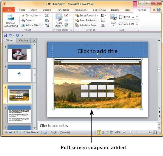 Microsoft PowerPoint 2010