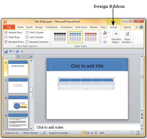 Microsoft PowerPoint 2010