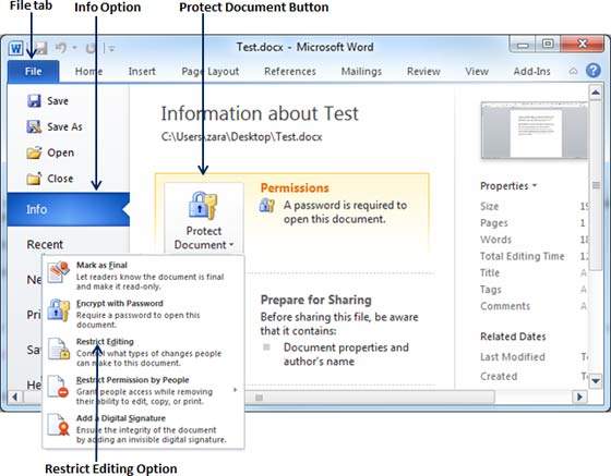 Protect Document