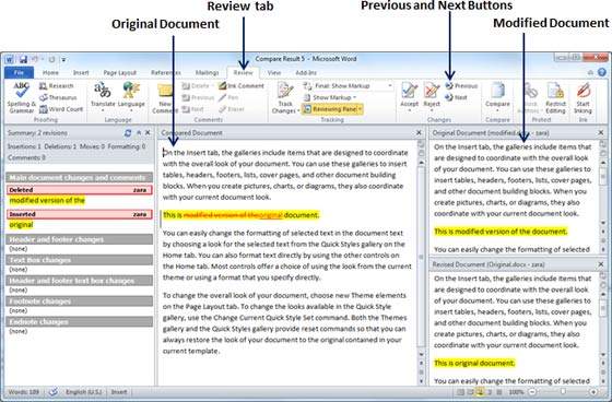 Documents Comparison