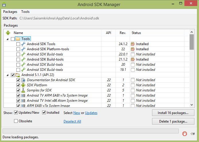 Android SDK Manager Tutorial