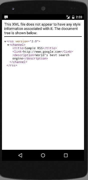 Android RSS reader tutorial