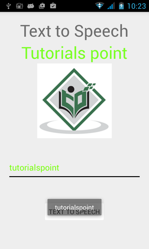 Android Text To Speech  Tutorial