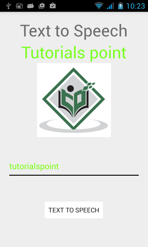 Android Text To Speech  Tutorial