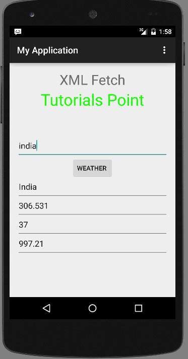 Anroid XML Parser Tutorial