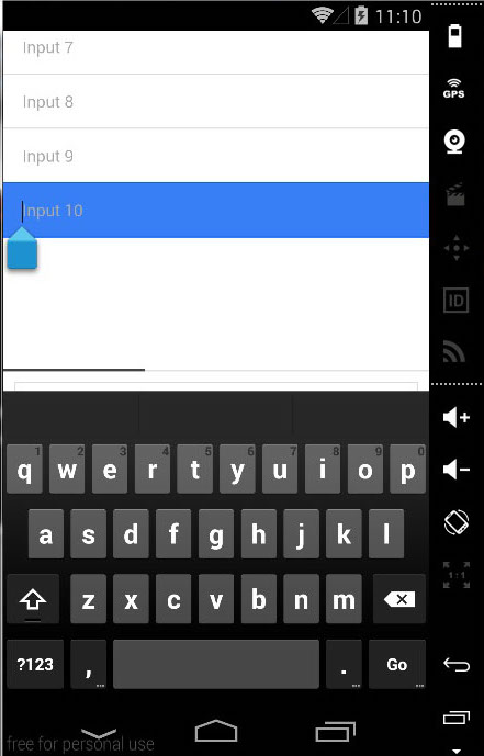 Ionic Keyboard True