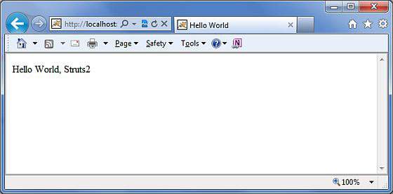 Hello World Struts 5