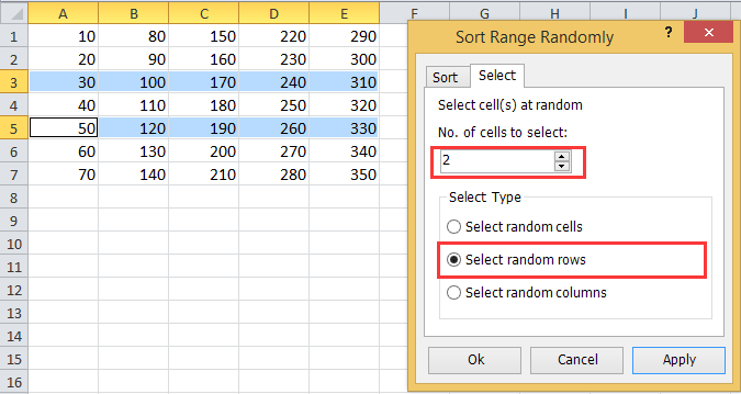 doc select cells randomly 2