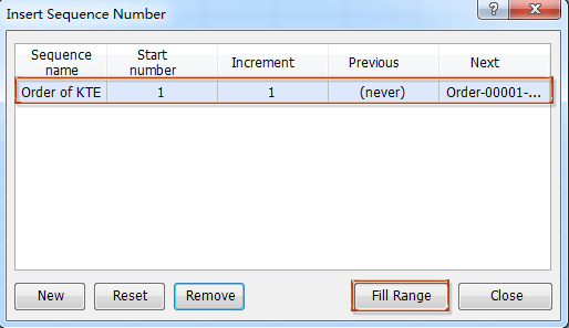 doc insert sequence numbers 6