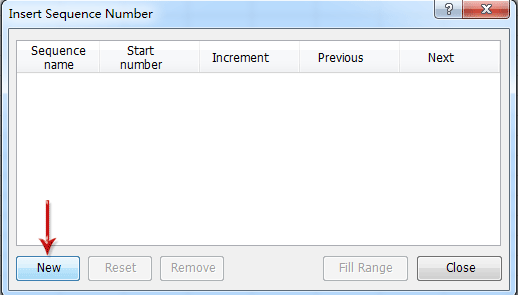 doc insert sequence numbers 4