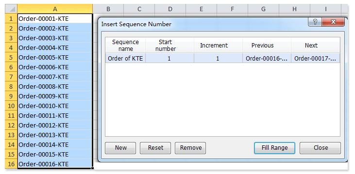 doc insert sequence numbers 7