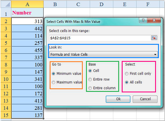 doc find cell address min max 5-5