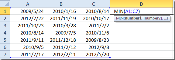 doc-find-earliest-lastest-date2