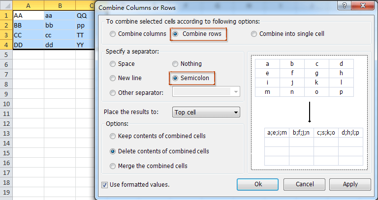 doc combine cells with commas15