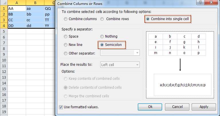 doc combine cells with commas13