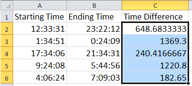 doc time difference kte 4