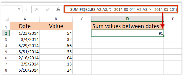 doc sum between dates 02