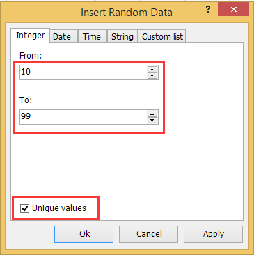 doc randomize unique 2