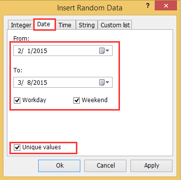 doc randomize unique 3