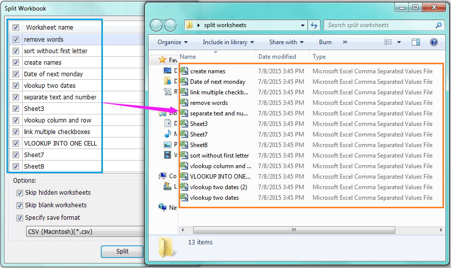 doc split workbook