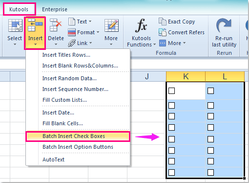 doc multiple checkboxes