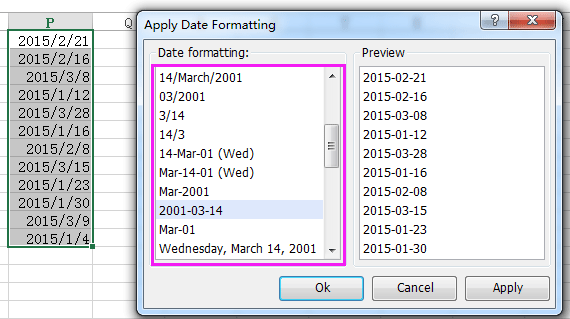 doc apply date formatting