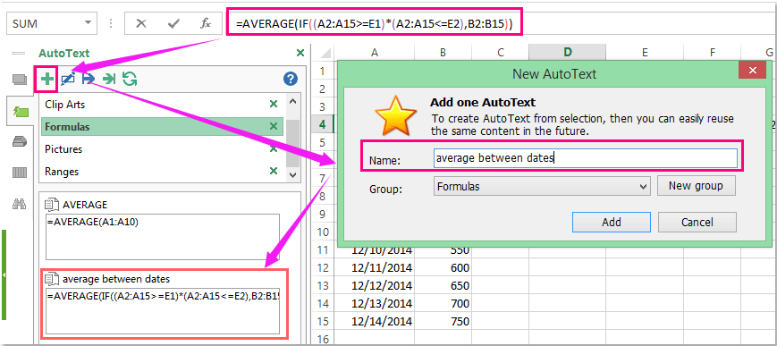 doc auto text save formula 1