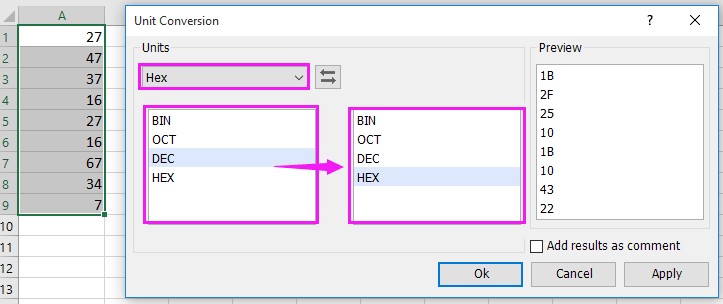 doc hex to decimal 5