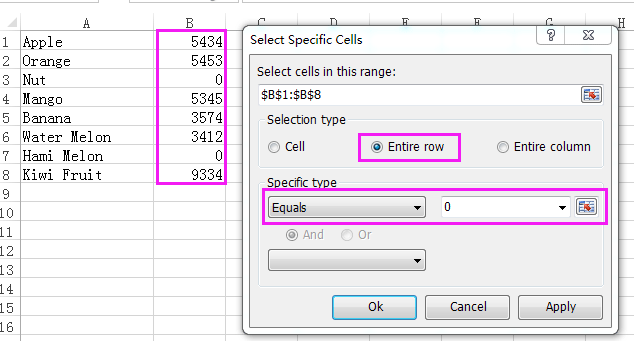 doc insert row based on value 6