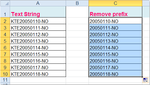 doc remove prefix 3