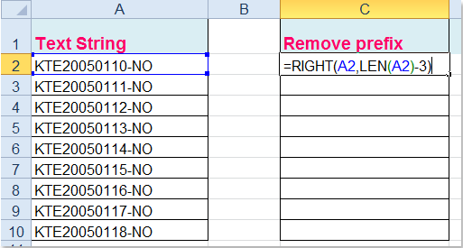 doc remove prefix 2