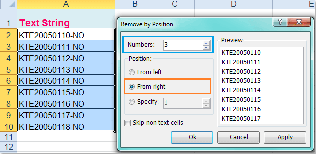 doc remove prefix 7