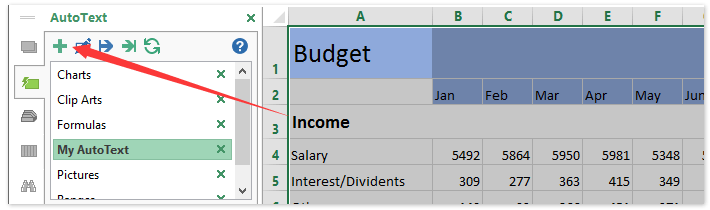 doc monthly budget autotext 2