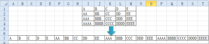 doc convert matrix to column 4