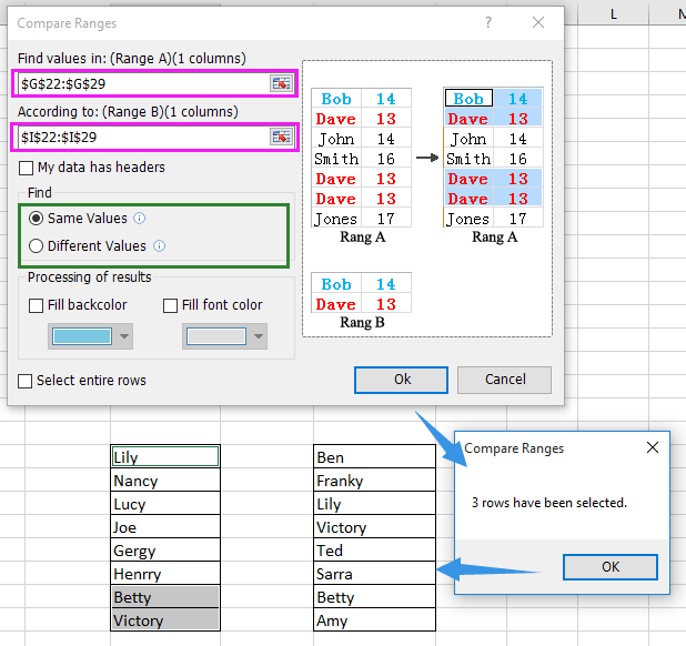 doc compare range