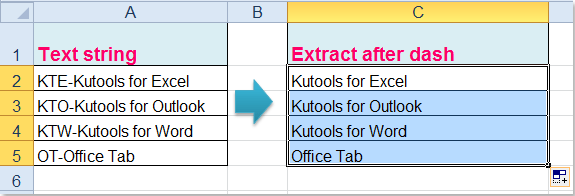 doc extract after dash 5