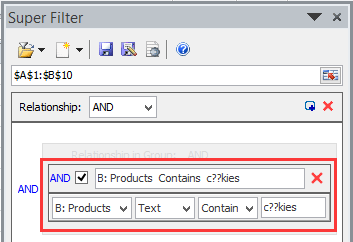 doc kte filter by criteria wildcard 15