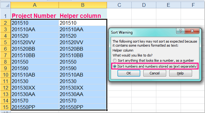 doc sort alphanumeric 9