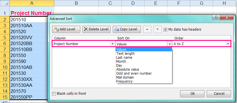 doc sort alphanumeric 12